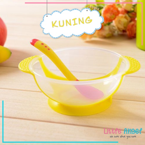 MANGKOK BAYI MPASI Anti Tumpah Silicon Set Peralatan Makan Sendok Lucu Tempat Wadah Susu Bayi Murah