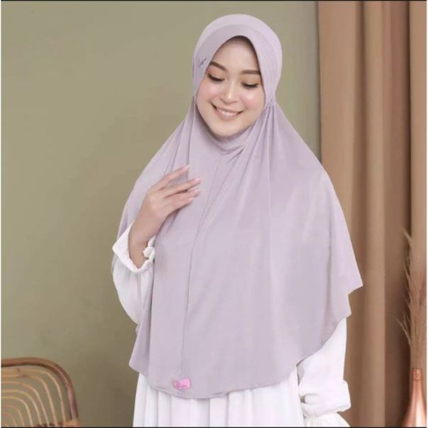 Bergo Serut Hamidah Jumbo XL / Kerudung Hijab Serut Jumbo Instant XL Jilbab Serut Jumbo XL (FREE POUCH)