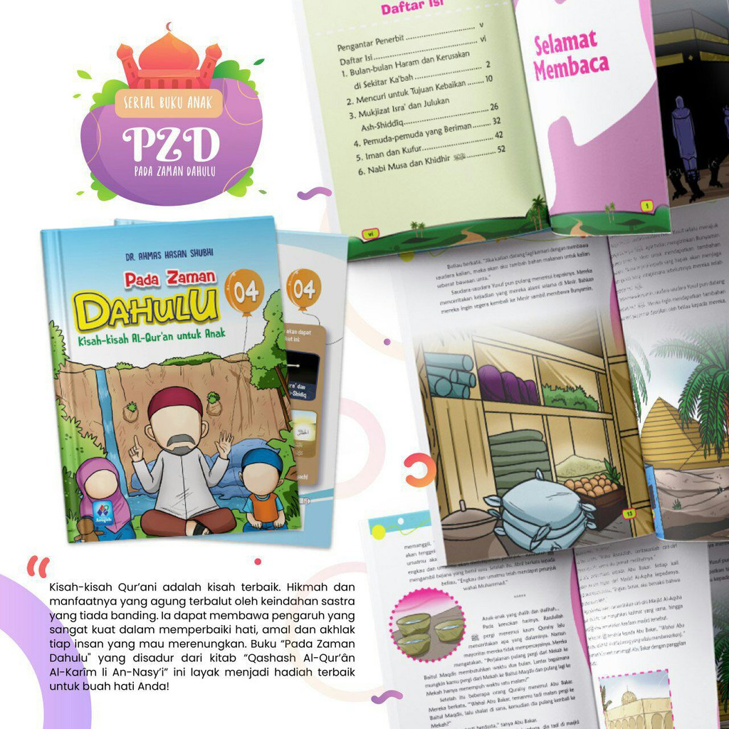 Buku Pada Zaman Dahulu Kisah-kisah Al-Qur'an untuk Anak Kisah dan Cerita Nabi 1 PAKET JILID 1-6