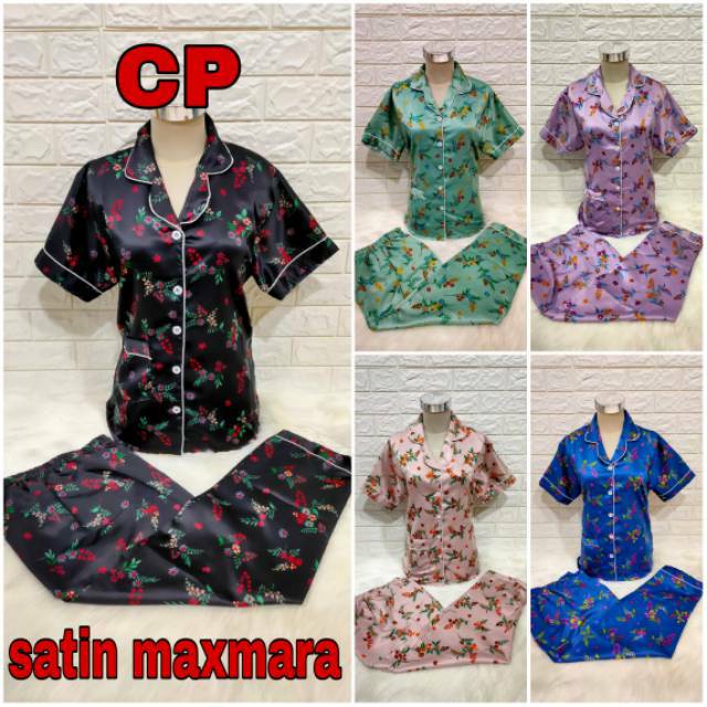 Dtree . piyama baju tidur dewasa cp satin maxmara .premium quality