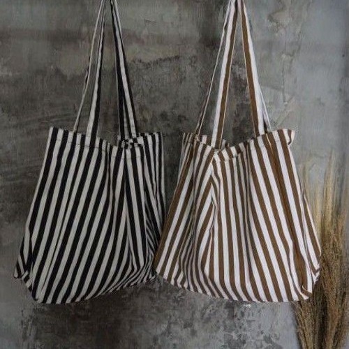 NUDIE BAG MOTIF STRIPE / SALUR TAS  TOTE BAG