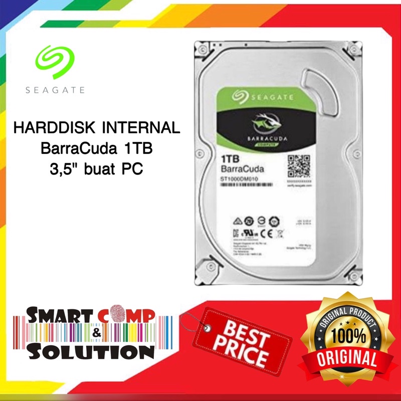 Harddisk (HDD) Internal Seagate 3,5&quot; Sata 1TB BARRACUDA