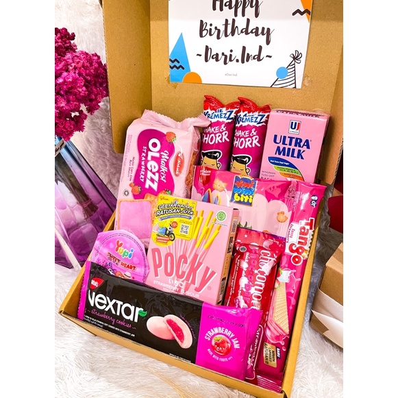 HAMPERS BUKET SNACK BOX KADO VALENTINE / Kado Ulang Tahun / Kado Wisuda / Kado Untuk Cewek Cowok / Hadiah Ulang Tahun / Hadiah Wisuda / Kado Birthday / Kado Graduation