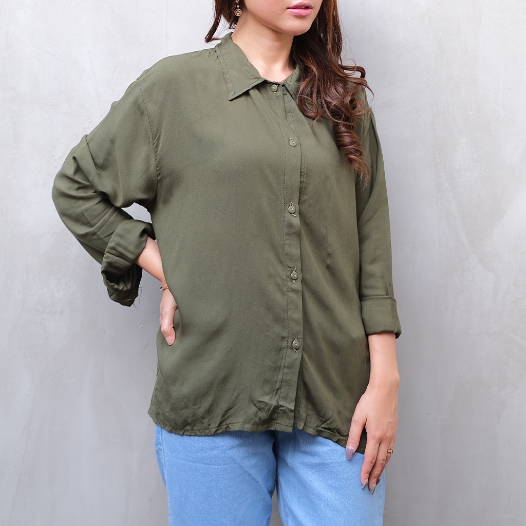 BEFAST - ZEC OOTD Kemeja AYASAN / Zodya Oversize XXL RAYON DIAMOND Shirt / Atasan Kemeja Jumbo Wanita / Kemeja Oversize Kekiniaan / Trendy / Terlaris / OOTD Wanita Viral 2022 / Kemeja Banyak Warna