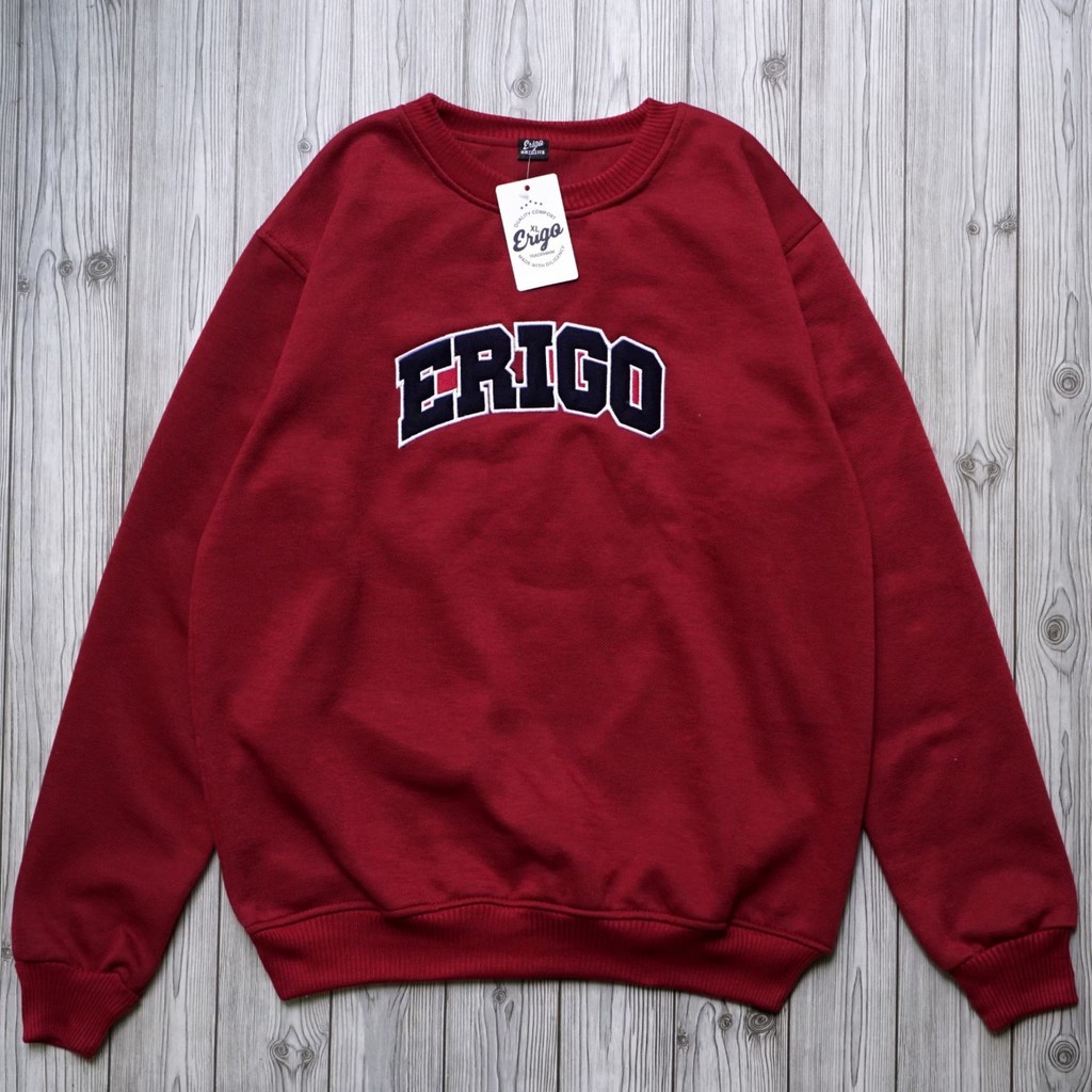 crewneck erigo pria wanita/ sweatshirt erigo/ jaket erigo/sweater crewnek pria-wanita/ jaket sweater