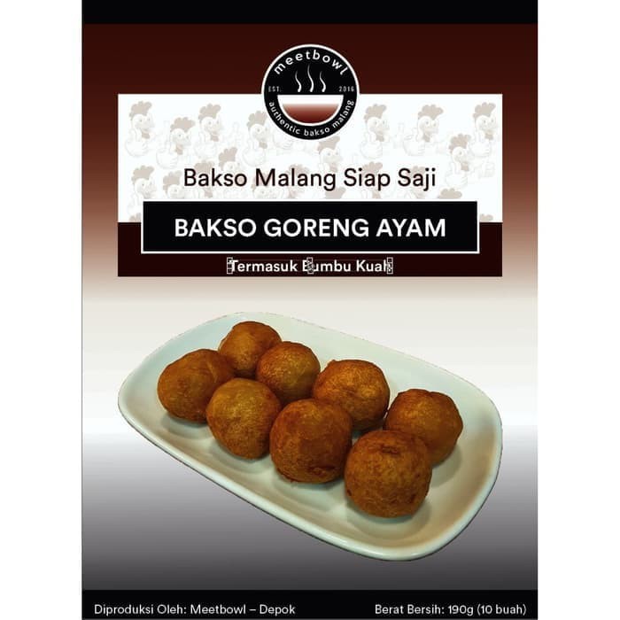 

Meet Bowl Bakso Malang - Bakso Goreng Ayam - 190gr