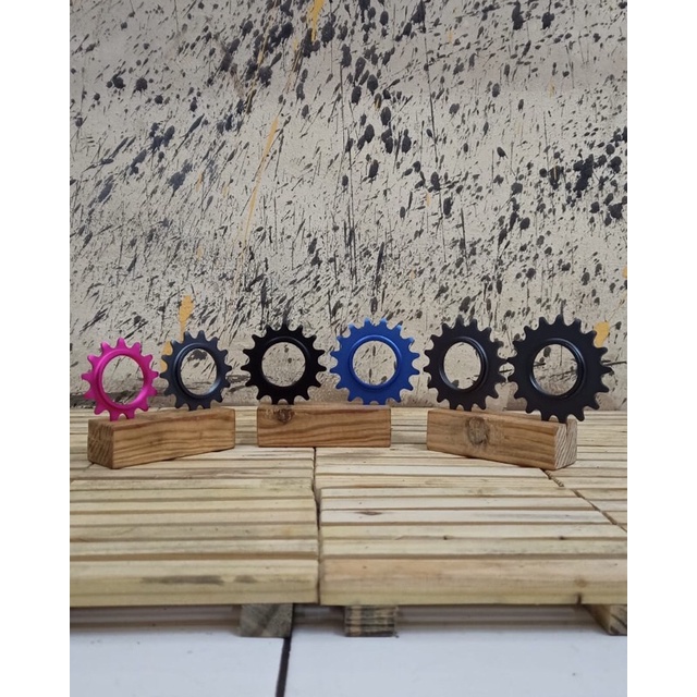 Unbrand Cog Set ( Cog + Lockring ) Alloy 13t 14t 15t 16t 17t 13 14 15 16 17 t Sepeda Fixie Fixed Gea