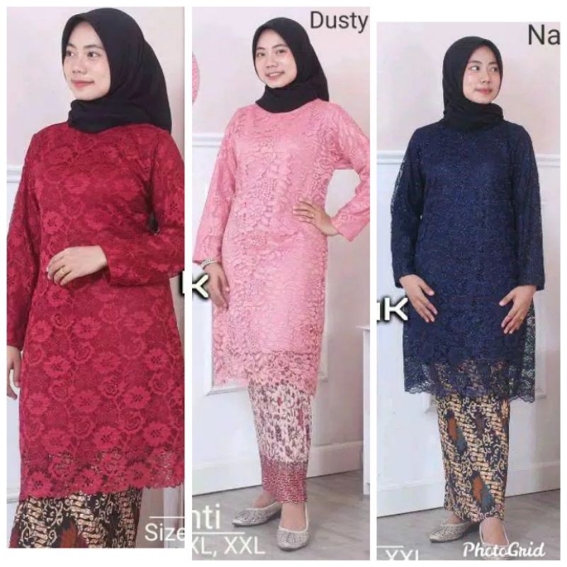 SET TUNIK BRUKAT/KEBAYA WISUDA/KEBAYA TUNANGAN