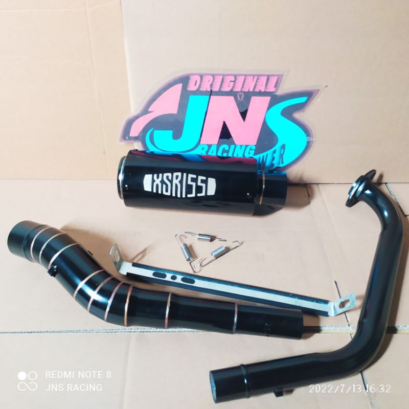 KNALPOT YAMAHA XSR 155 COSTEM XSR 155 MODEL SR BONUS DB KILLER