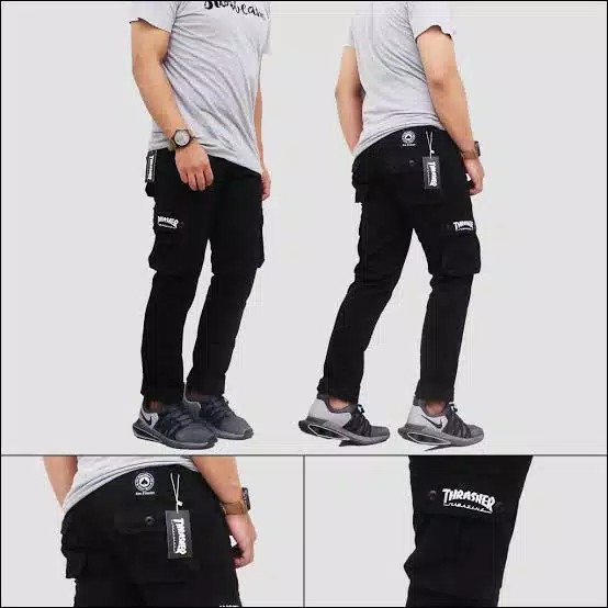 Celana Cargo Panjang Distro "THRASHER" Original