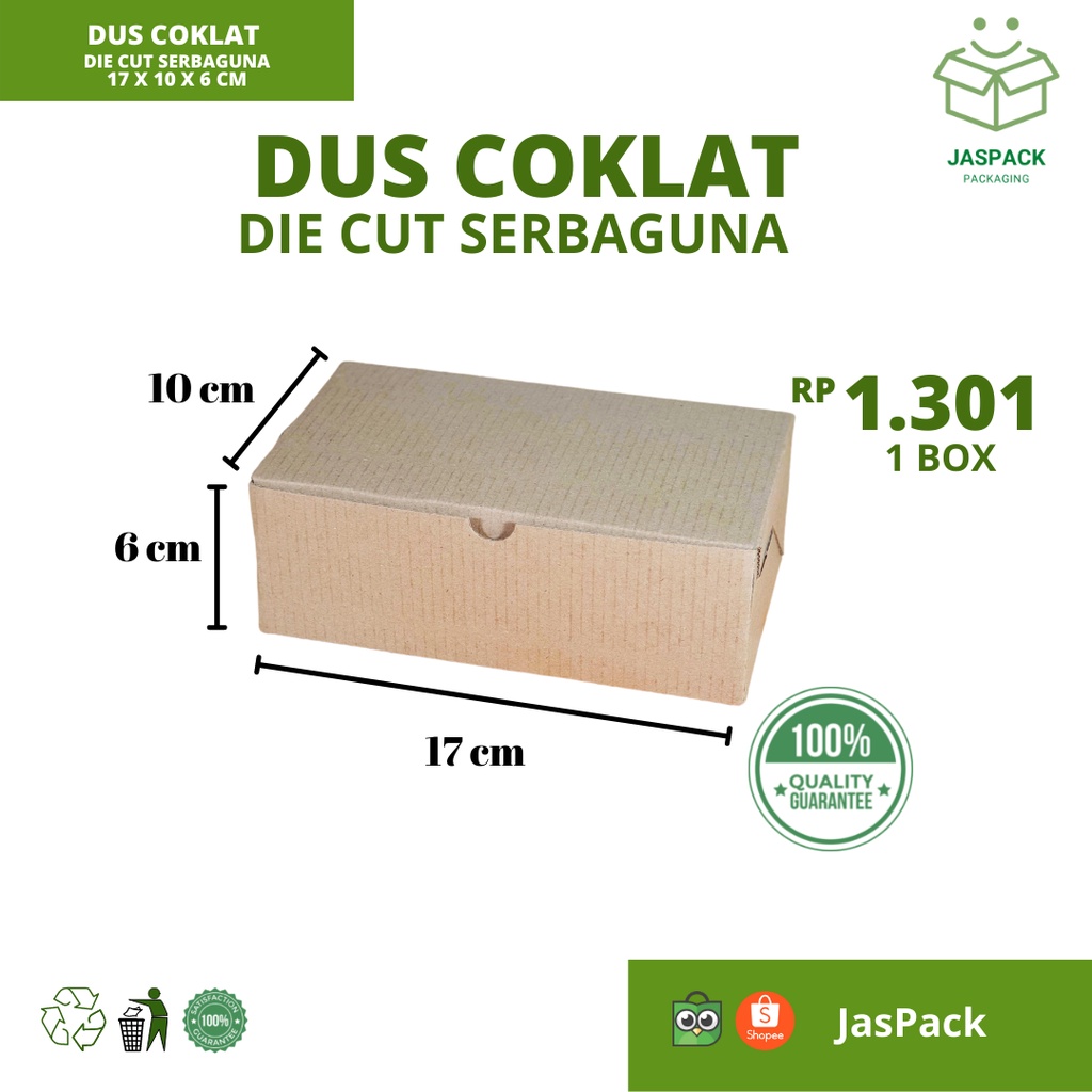 

Dus Serbaguna Karton Box Packaging 17x10x6 cm