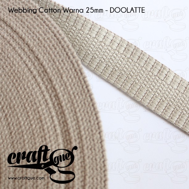 Webbing Cotton/Tali Tas Katun 25mm WARNA