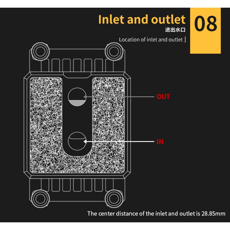 BARROW LTIFHA-04 Icicle Series CPU Water Block Brass Edition for AMD