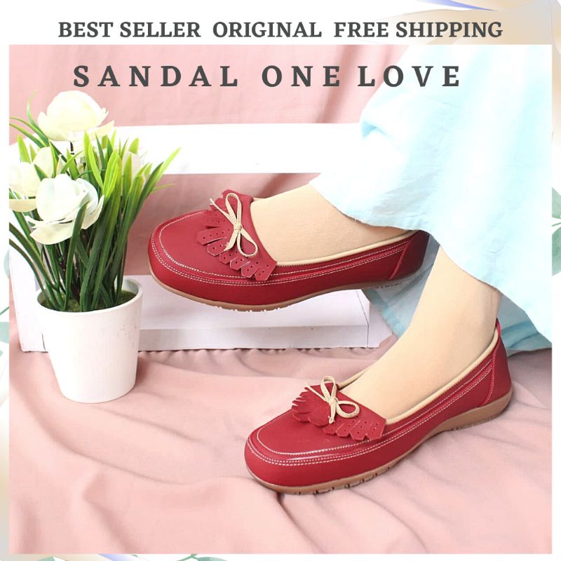ONE LOVE SEPATU WANITA FLAT SHOES NEW MODEL RUMBAY CANTIK ORIGINAL BRANDED