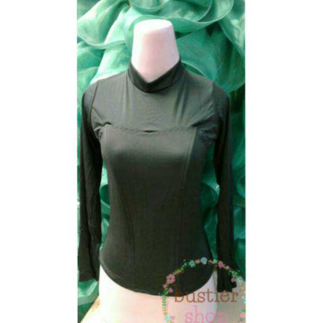Bustier poly muslimah hijau army