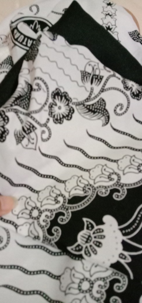 Gamis Pgri Seragam Guru Pns Pdh Asn Kerja Batik Hitam Baju Formal