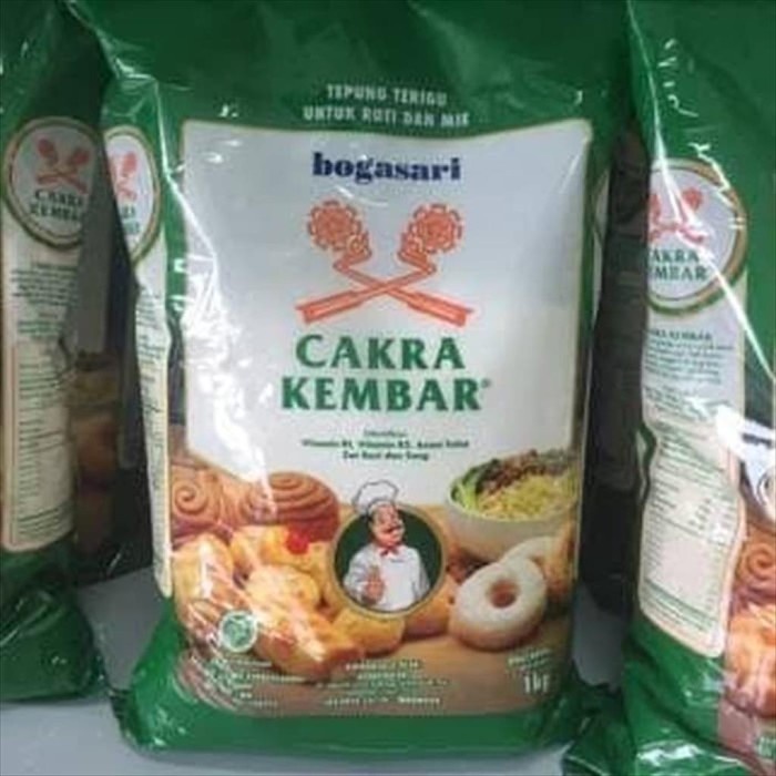 

cs777vv Tepung Bogasari Cakra Kembar 1Kg Da01D100
