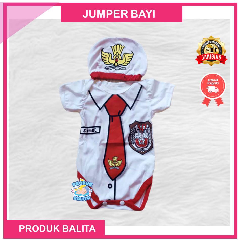 Baju Jumper Bayi Laki-laki Perempuan New Born Motif Lucu SD