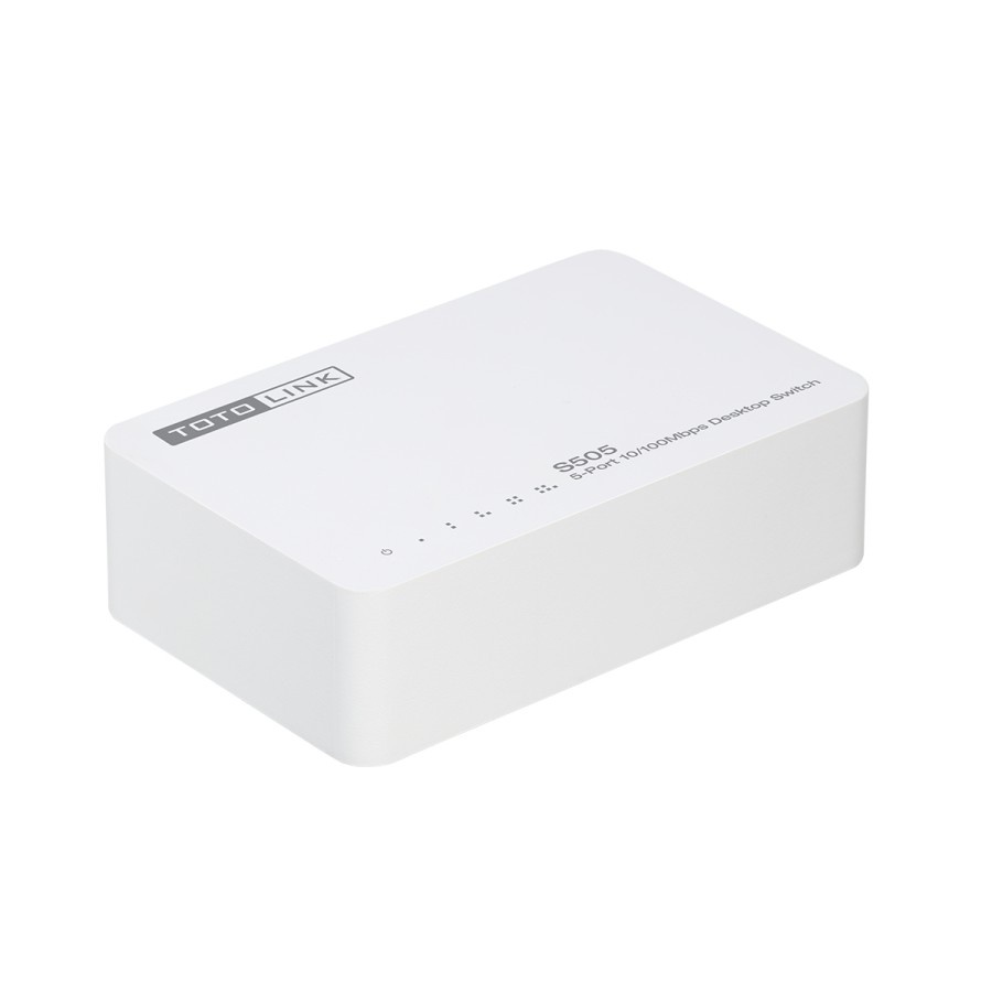 Switch Desktop 5 Port 10/100Mbps - TOTOLINK S505