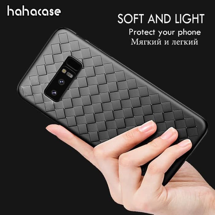 Gaya Case Samsung S10/S10 /S10 E 2019 Woven Line Leather Soft Casing Cover Promo
