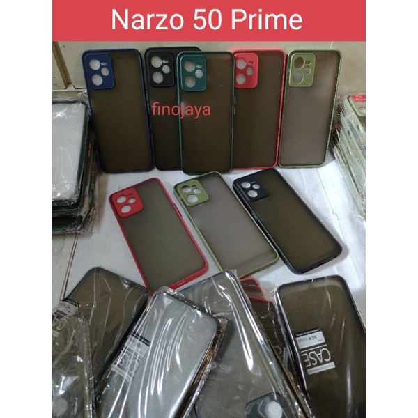 Case Aero My choice Narzo 50 Prime Silikon Dove Pelindung Camera