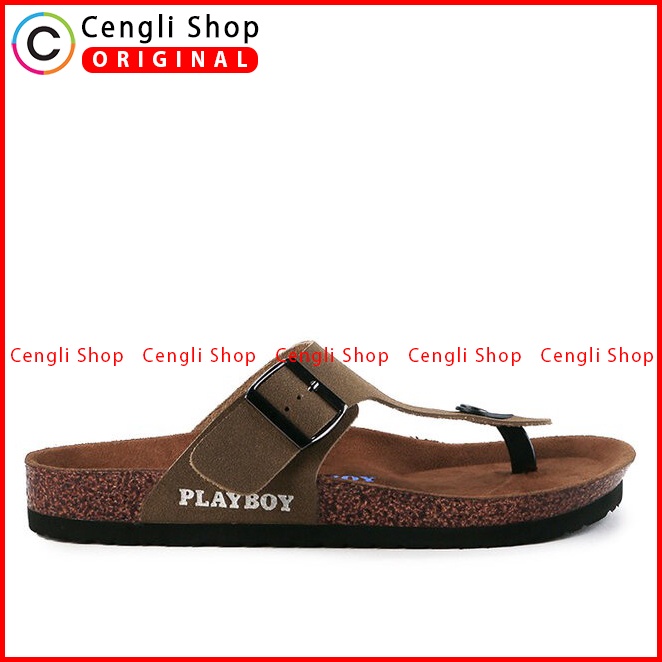 SANDAL JEPIT PLAYBOY PRIA ORIGINAL CASUAL BRANDED ASLI HIJAU PL11