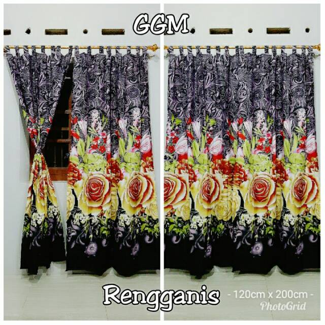 Grosir gorden/korden/horden pintu/jendela murah Rengganis uk 120x200cm