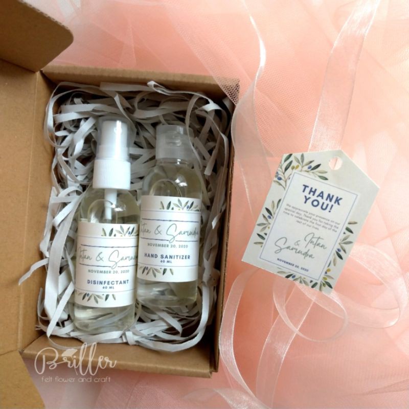 Wedding/Birthday/Event Souvenir -Hand Sanitizer & Disinfectant