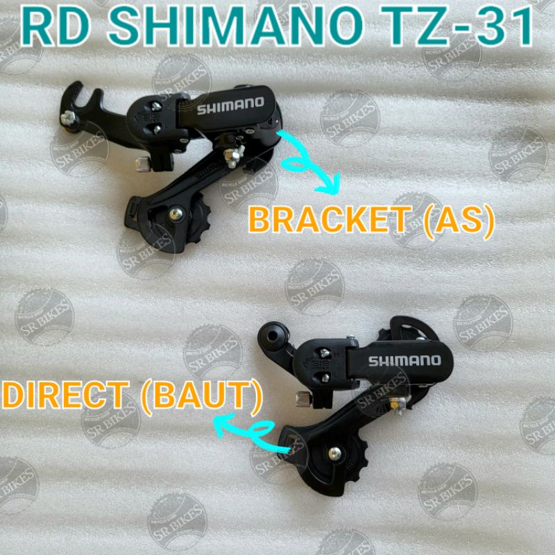 RD Rear Derailleur SHIMANO TZ-31. 6 7 Speed. DIRECT (BAUT) / BRACKET (AS)