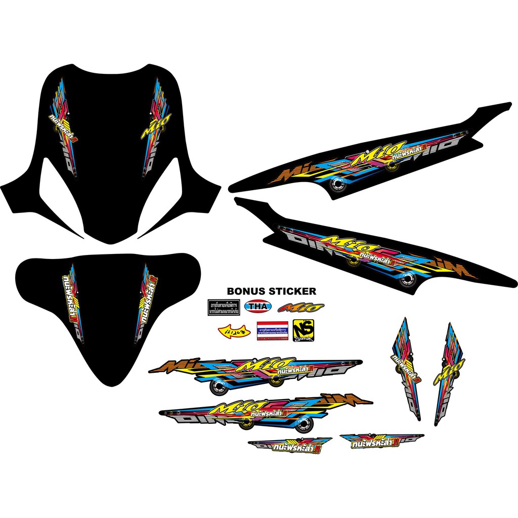 STRIPING VARIASI MIO SMILE MIO THAILAND NGO STIKER