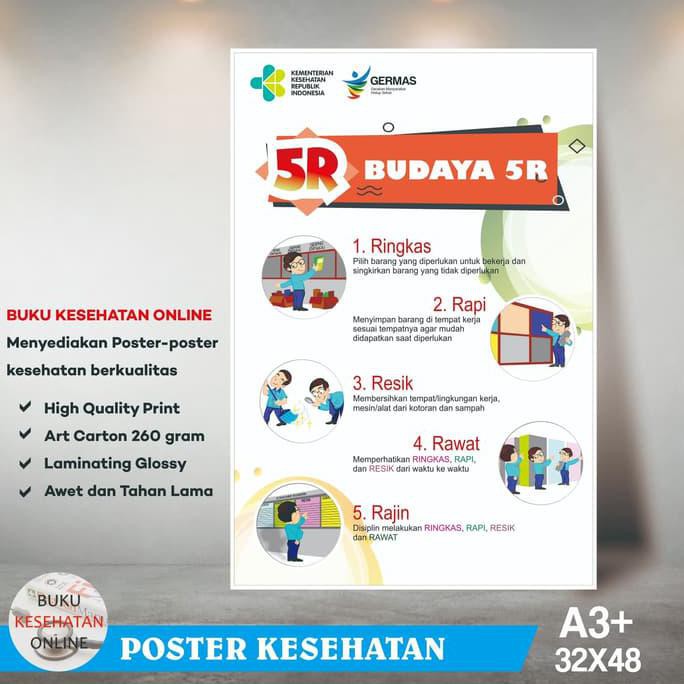 

Poster Kesehatan BUDAYA 5R (2) - LAMINATING GLOSSY BIG SALE