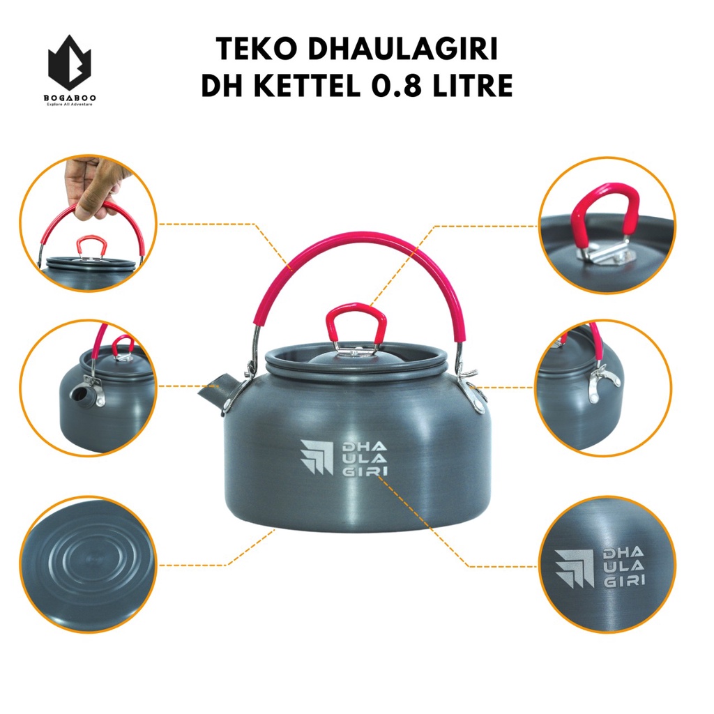 Teko Dhaulagiri Kapasitas 0,8 Liter - Teko DH - Teko Camping - teko outdoor - teko hiking