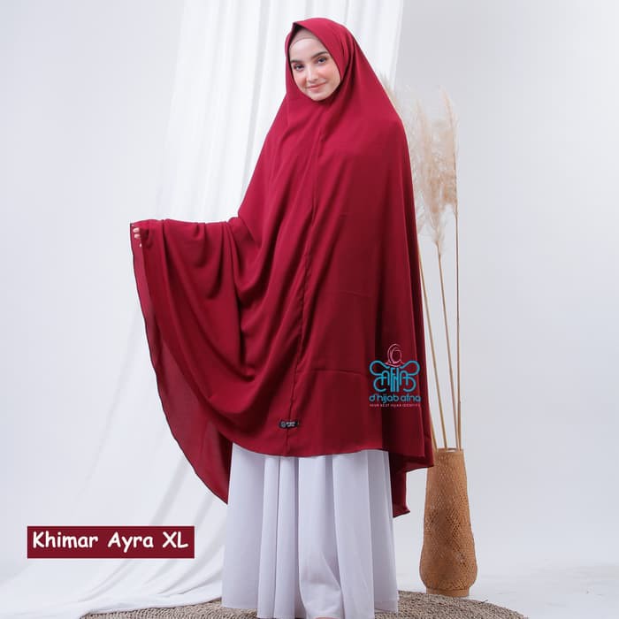 PROMO AFNA Khimar Ayra XL Jilbab Jumbo Hijab Syari instant Pet Antem Wolfis