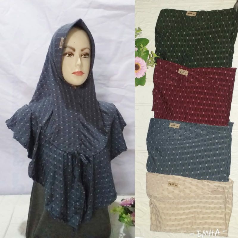 hijab instan jersey motif