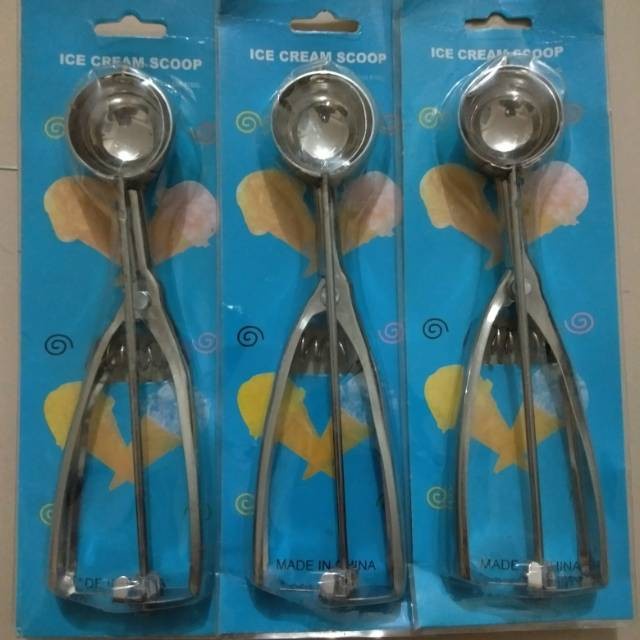 ICS4cm Ice Cream Scoop Sendok Es Krim Jepit Stainless 4 cm