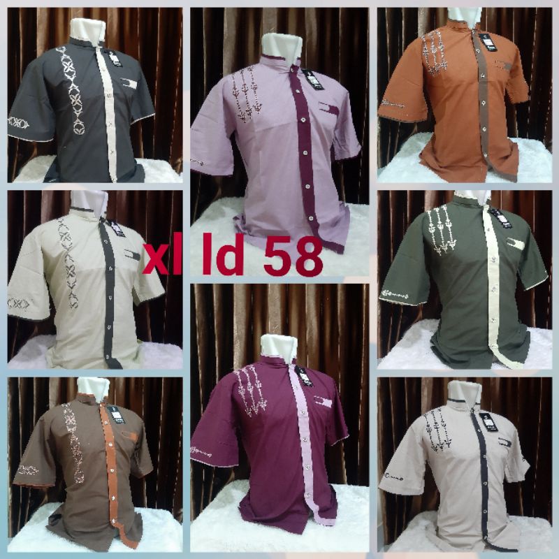 BAJU KOKO DEWASA PRIA BAHAN FULL KATUN COTTON HALUS PREMIUM ELEGAN MURAH