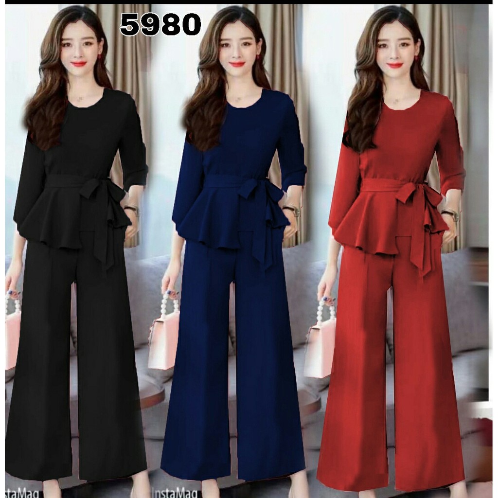 fashion import Set scuba 2in1 5980 3warna realpict