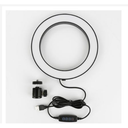 [TOSERBA_EMAK] - TaffSTUDIO Centechia Lampu Halo Ring Light LED Selfie 128 LED 20cm - RL-20 - Black