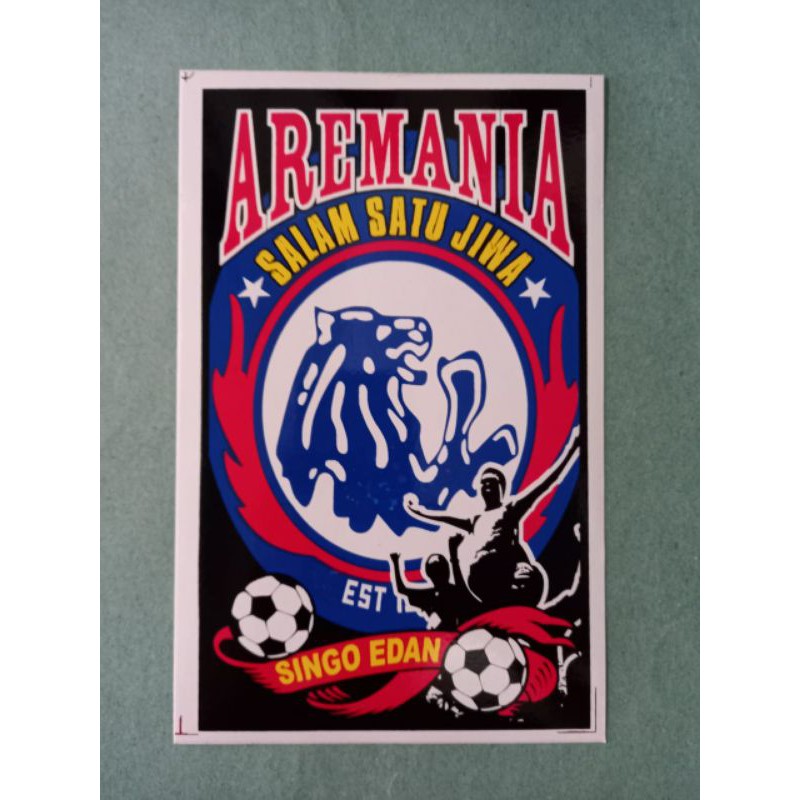 

STIKER GRAFTAC AREMA UKURAN 13X21 CM