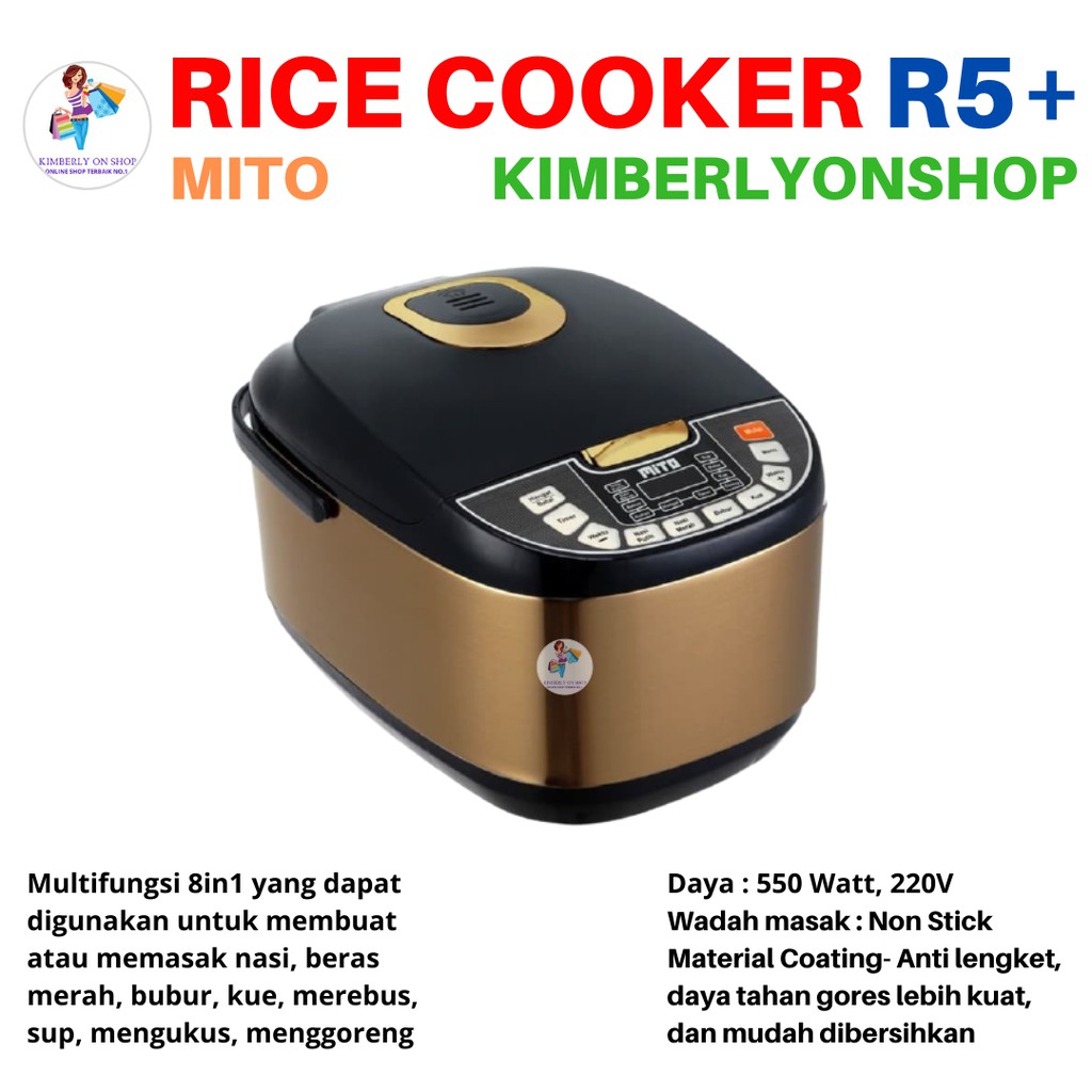 Rice Cooker Magic com Mito R5+ Digital Penanak Nasi