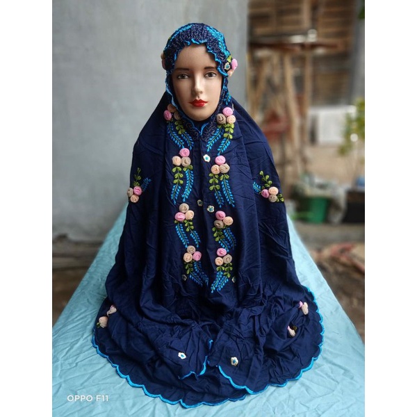 MUKENA DEWASA TERUSAN BORDIR TILE DEPAN