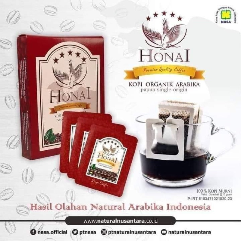 

Honai kopi organik arabika papua single original