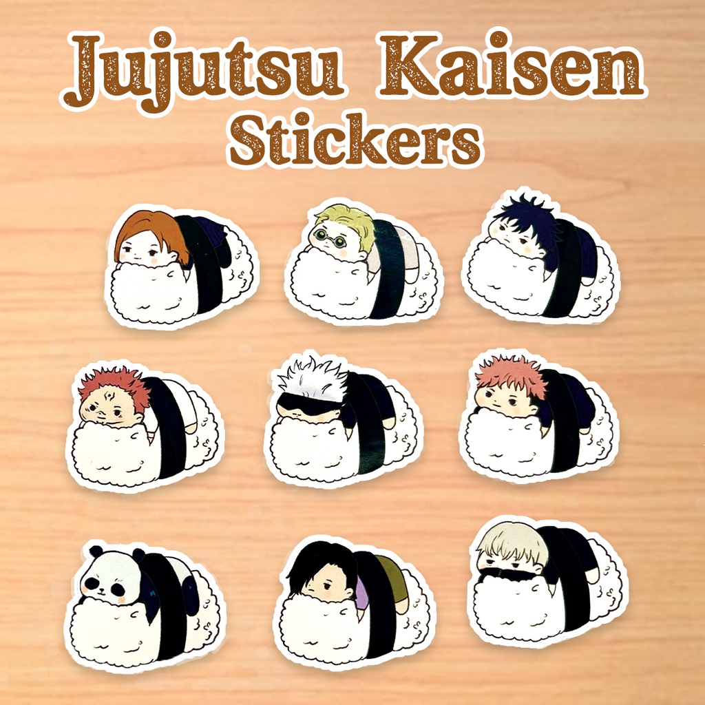 Jual Pcs Jujutsu Kaisen Sticker Stiker Waterproof Anti Air JJK Chibi Stickers Anime Itadori