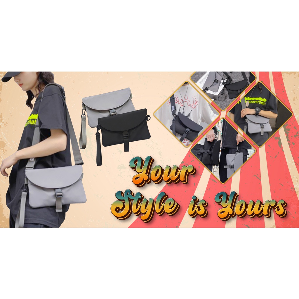 Tas Selempang Wanita Fashion TAS SELEMPANG WANITA ANTI AIR SLING BAG KOREA KEKINIAN ABG ET03