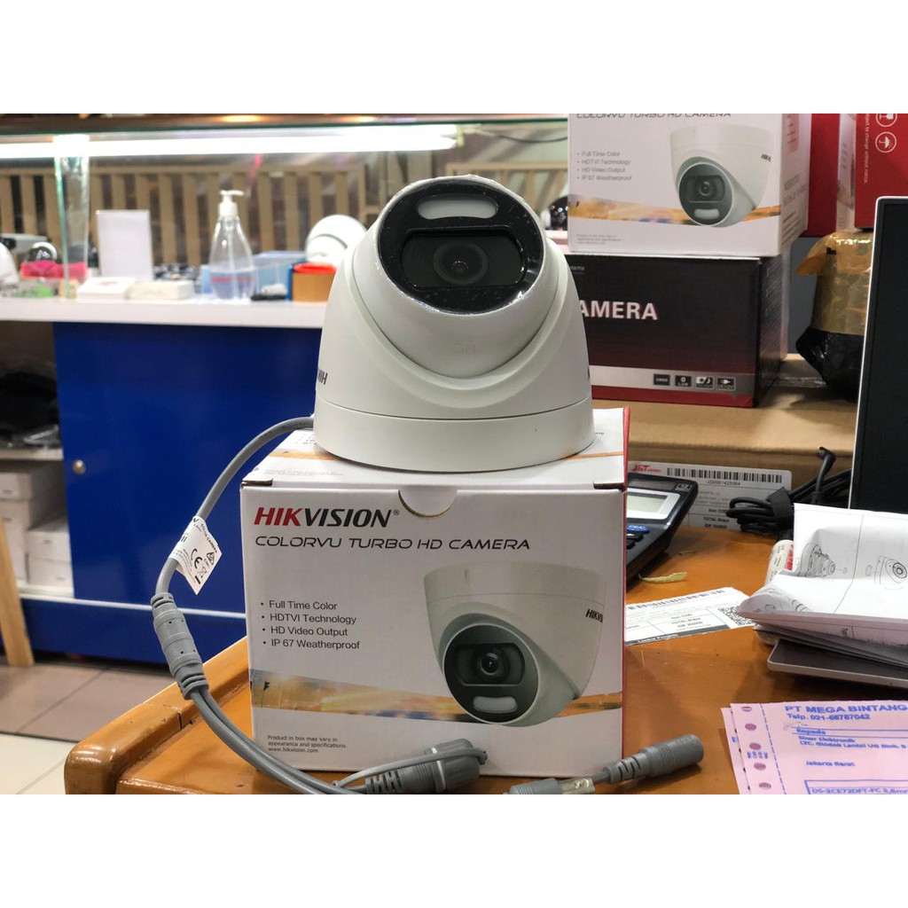 Kamera DS-2CE72DFT-FC Hikvision CCTV Indoor ColorVu Siang Malam 2MP