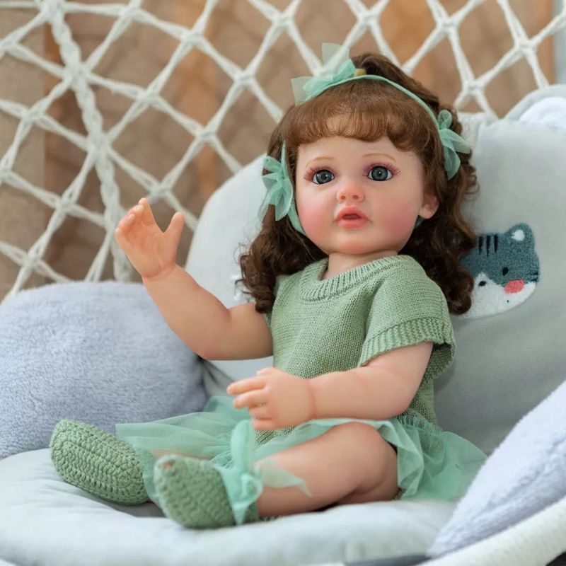 Ready elsa Boneka Reborn Baby Cewek 55 cm Full Silikon Terbaru Cantik