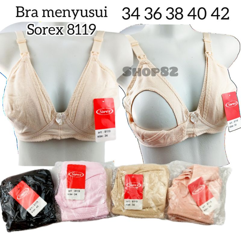 1pc Bra sorex 8119 bh wanita menyusui maternity Original size 34 36 38 40 42 jumbo busui nursing