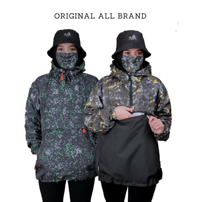 GRATIS MASKER JAKET CAGOULE PRIA UNISEX SUBLIME FULL PRINTING - JAKET WATERPROOF GUNUNG ANTI AIR