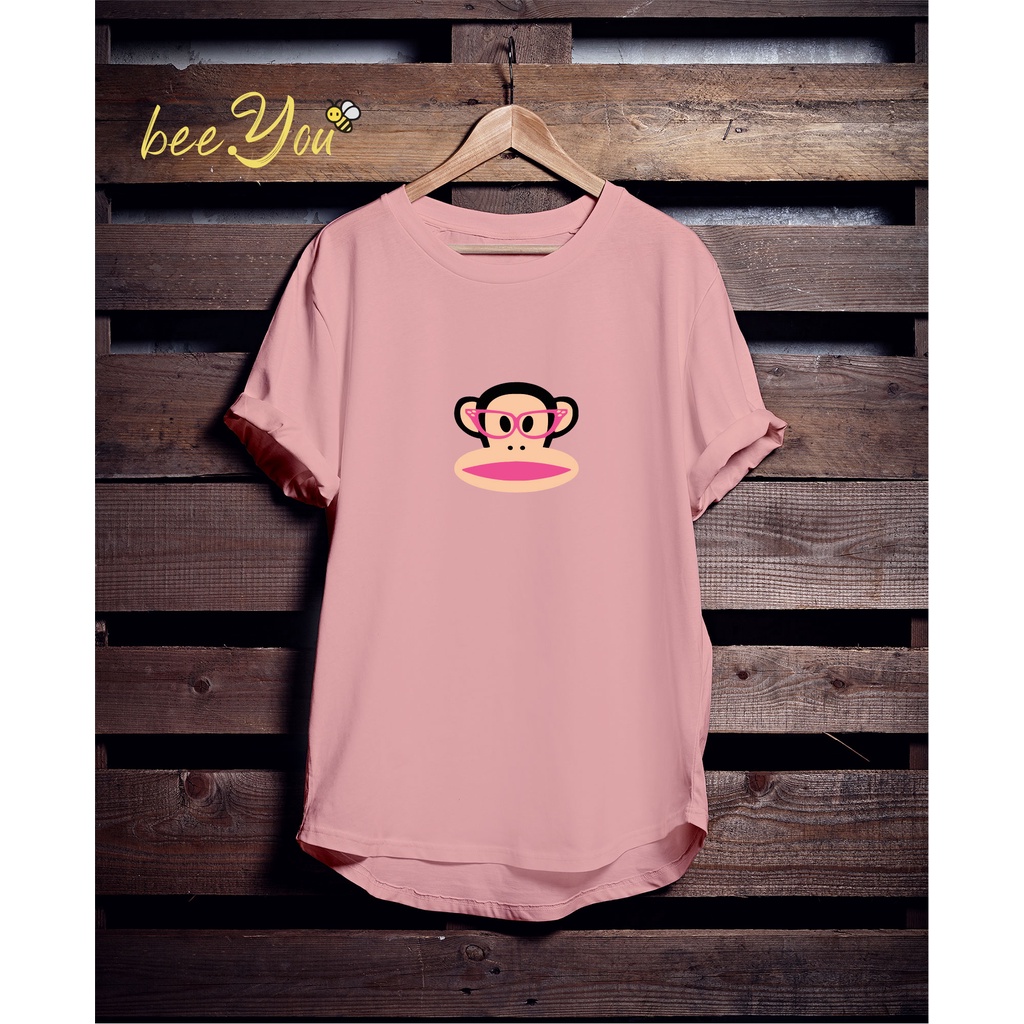 PAUL FRANK GLASSES IN PEACH TSHIRT/ KAOS UNISEX PAUL FRANK/ KAOS SABLON PAUL FRANK