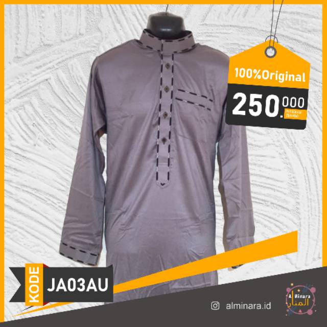 Jubah Al Haramain Mesir 100% Original Model Garis Putus Tengah